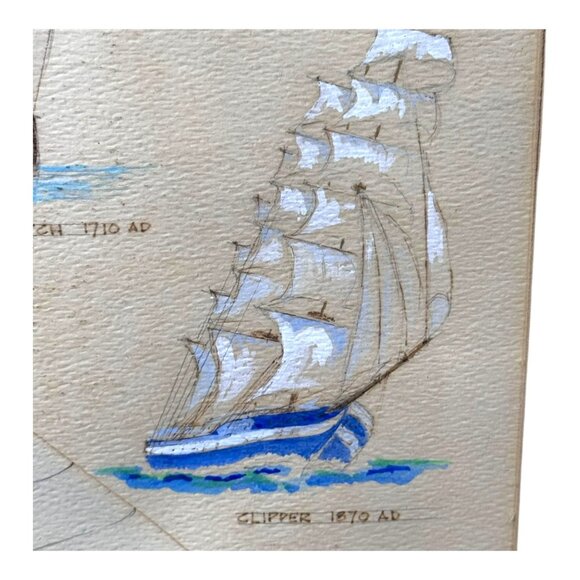 Maritime History Sailing Ships Beach House Coastal Historical Collectors Framed - Picture 13 of 16